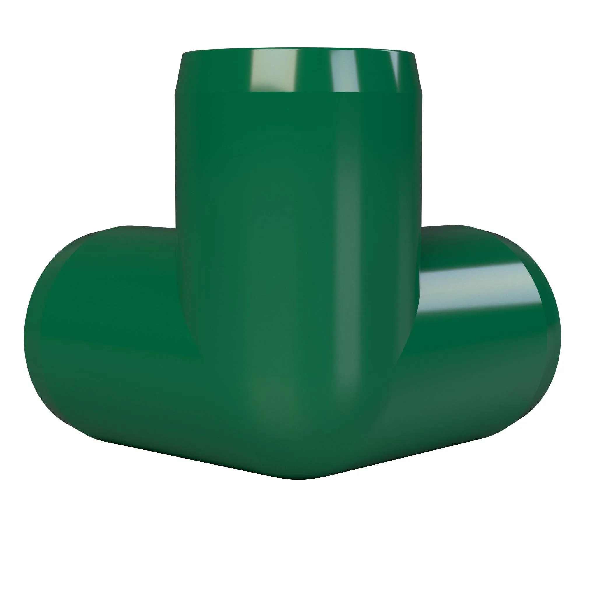 1-1/4 in. 3-Way PVC Elbow Fitting, Furniture Grade  - Green