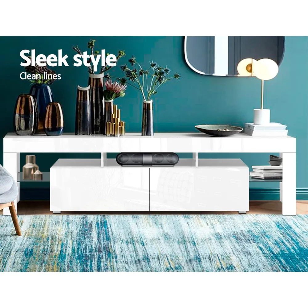 1.9m RGB LED TV Stand Cabinet / Entertainment Unit