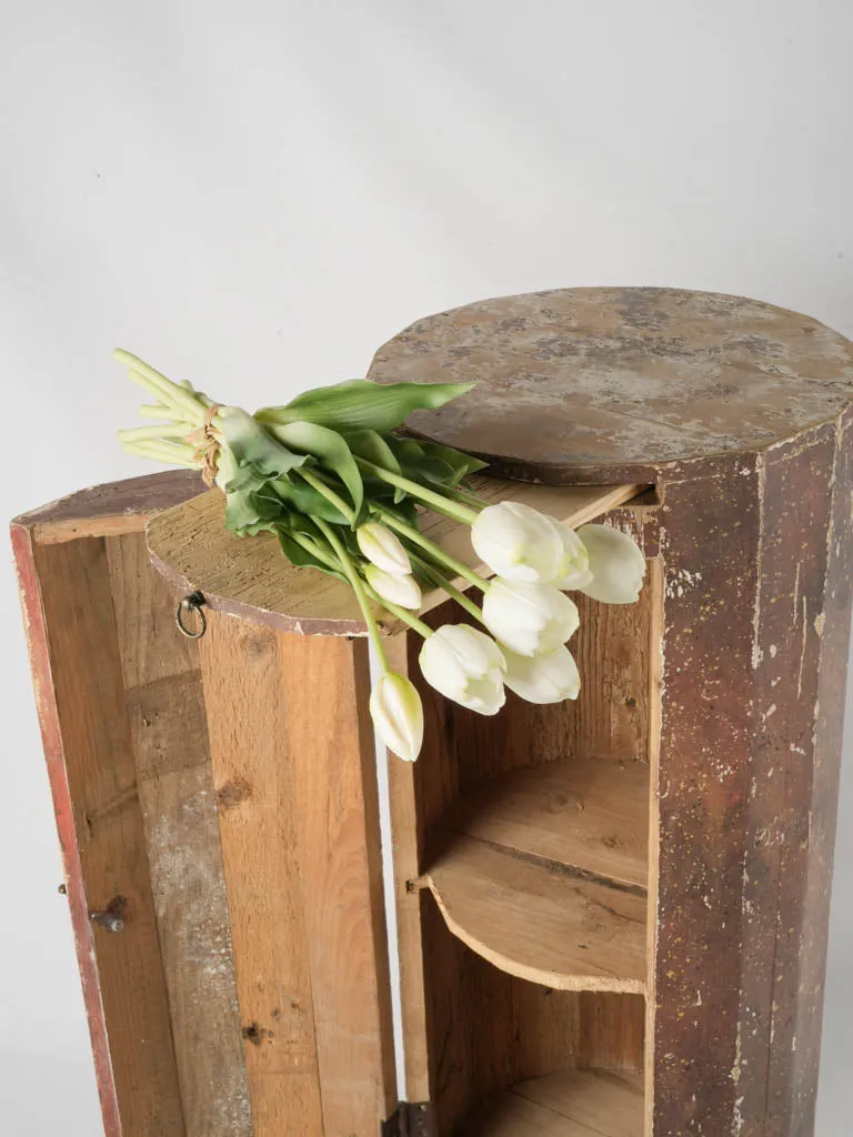 19th-Century Faceted Column Somno Cabinet - 35½"