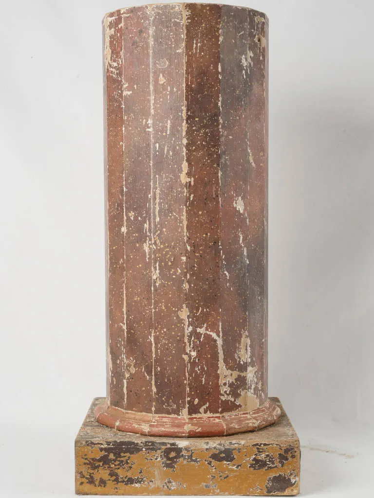 19th-Century Faceted Column Somno Cabinet - 35½"