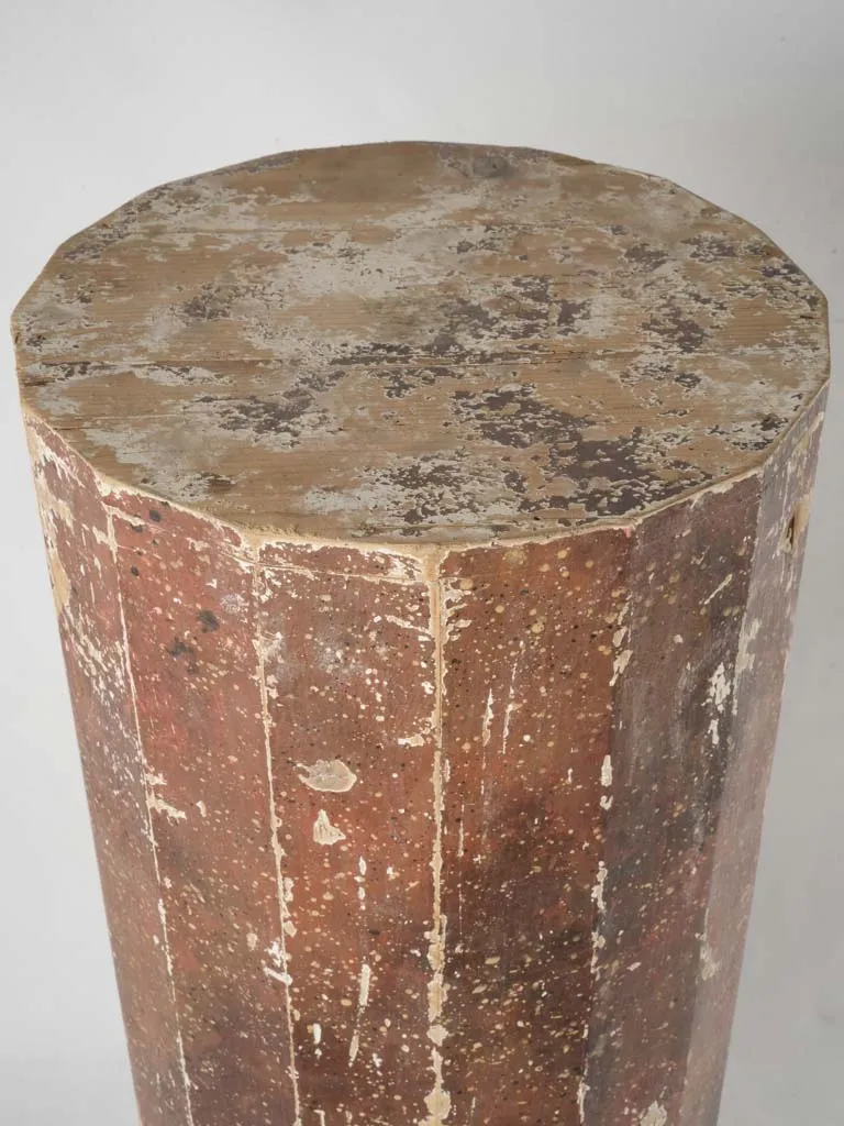19th-Century Faceted Column Somno Cabinet - 35½"