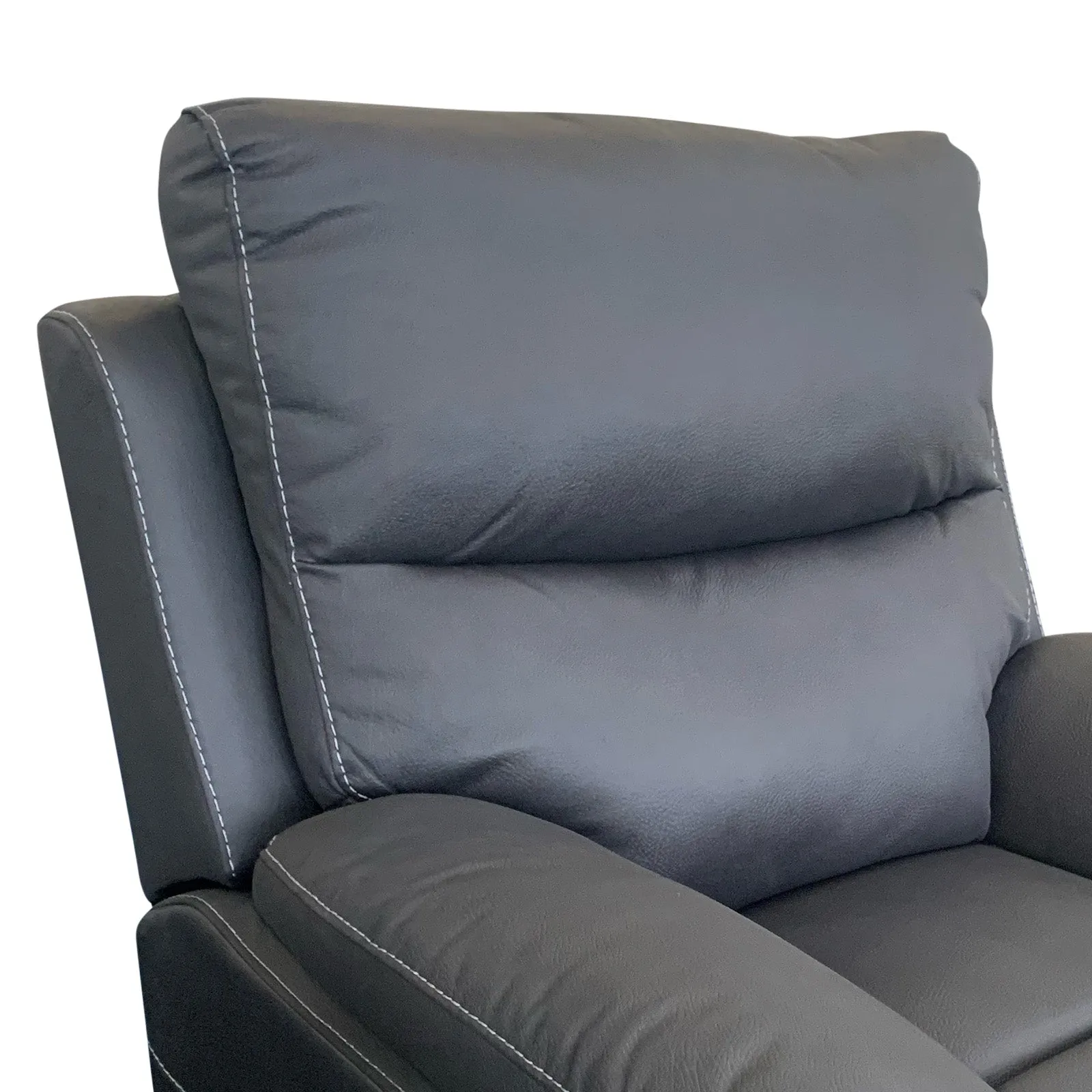 1R Fabric Electric Recliner - Charcoal | Luxurious Comfort