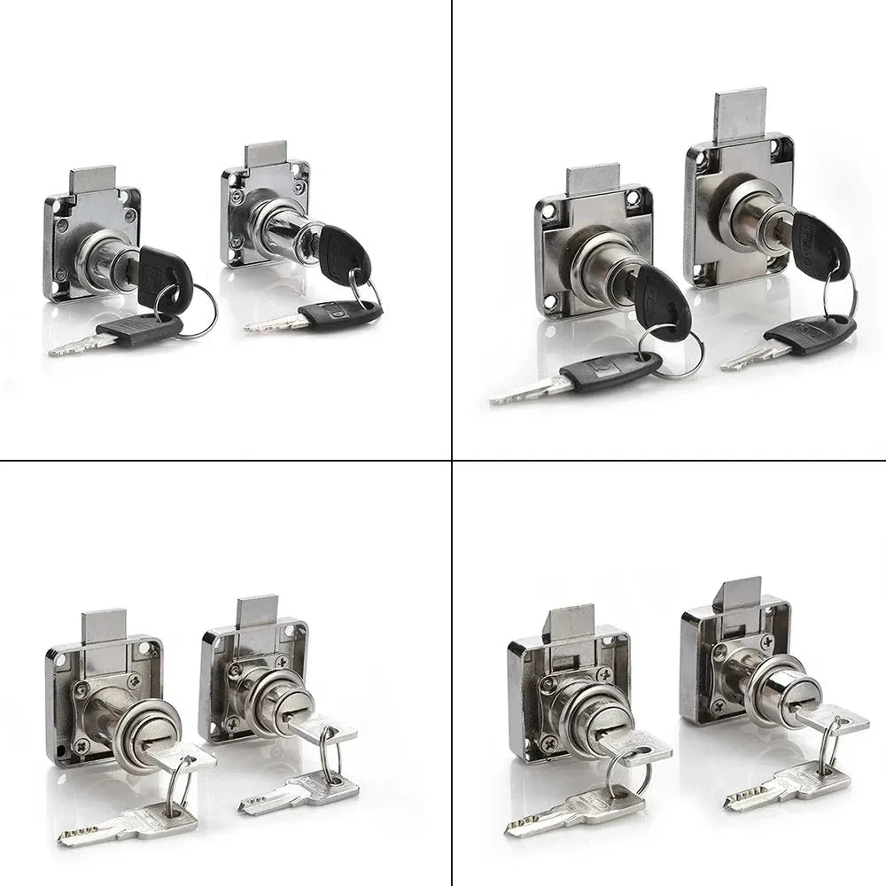 2 Key Drawer Lock for Furniture Cabinets