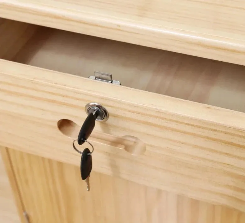 2 Key Drawer Lock for Furniture Cabinets