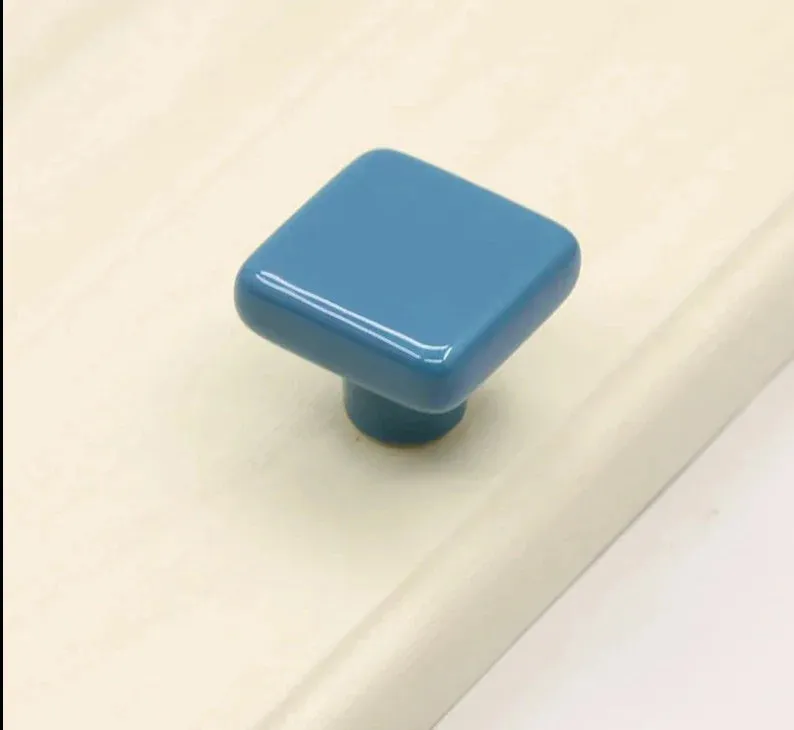 32mm Colourful Ceramic Cabinet Knobs for Kids Room Furniture