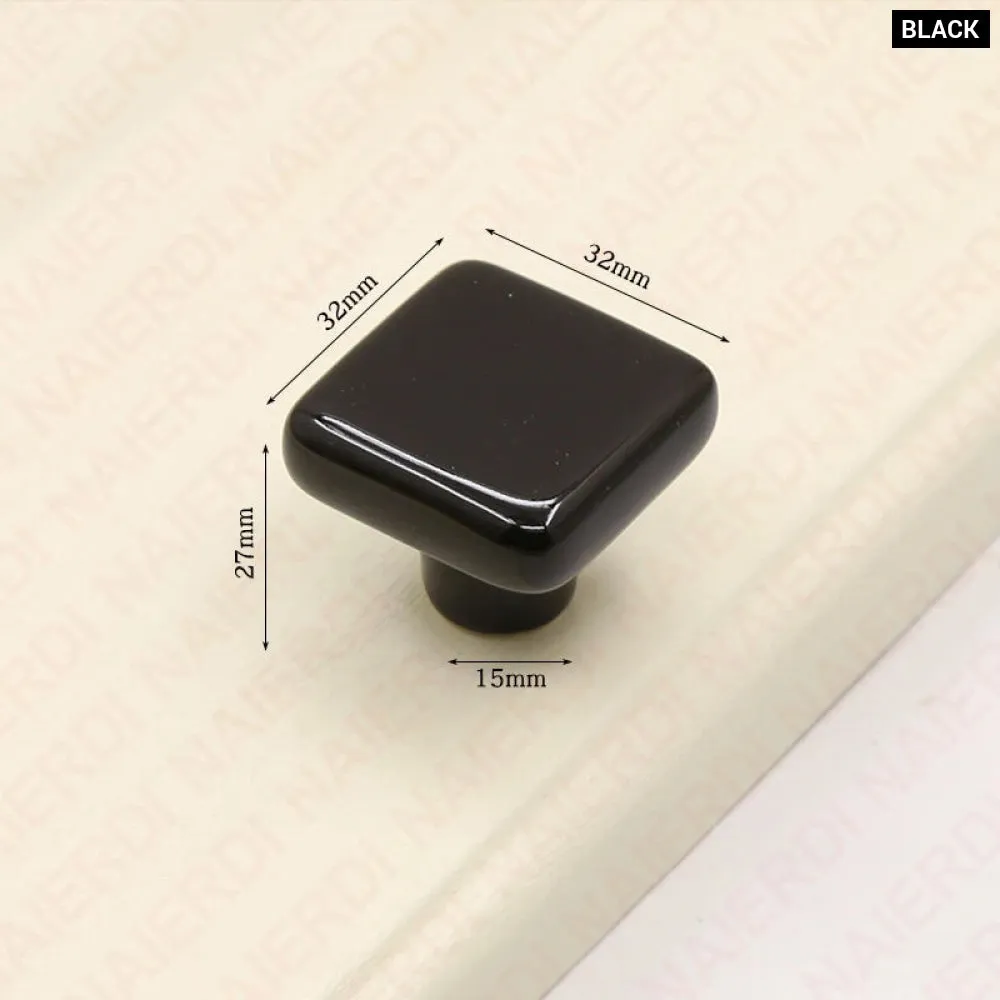 32mm Colourful Ceramic Cabinet Knobs for Kids Room Furniture