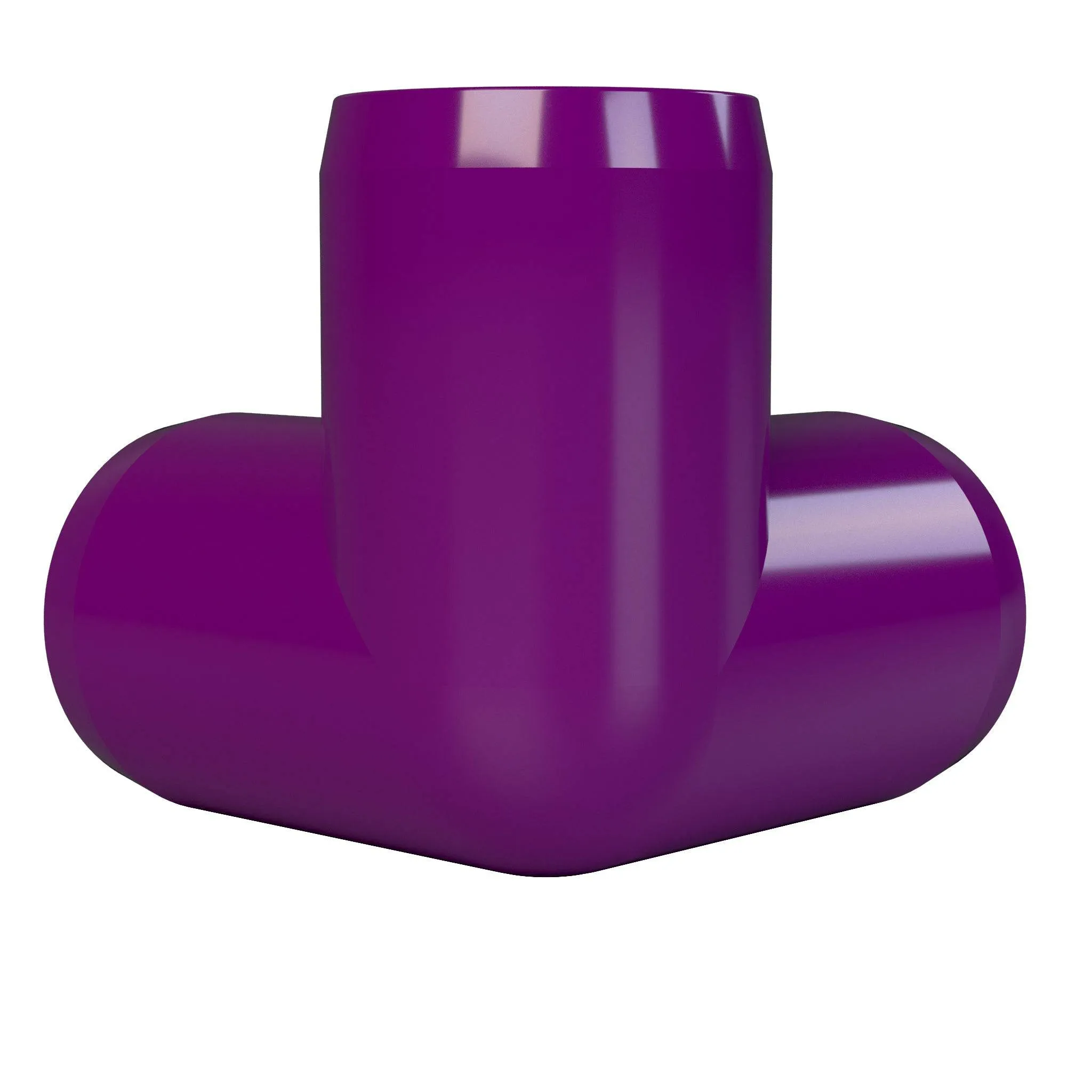 3/4 in. 3-Way PVC Elbow Fitting, Furniture Grade  - Purple