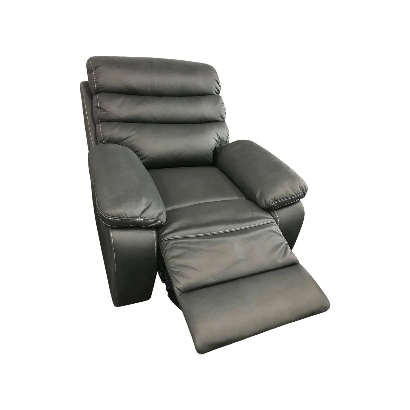 3RR 1RR 1RR Leatherette Electric Recliner - Grey | Ultimate Comfort