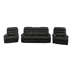 3RR 1RR 1RR Leatherette Electric Recliner - Grey | Ultimate Comfort