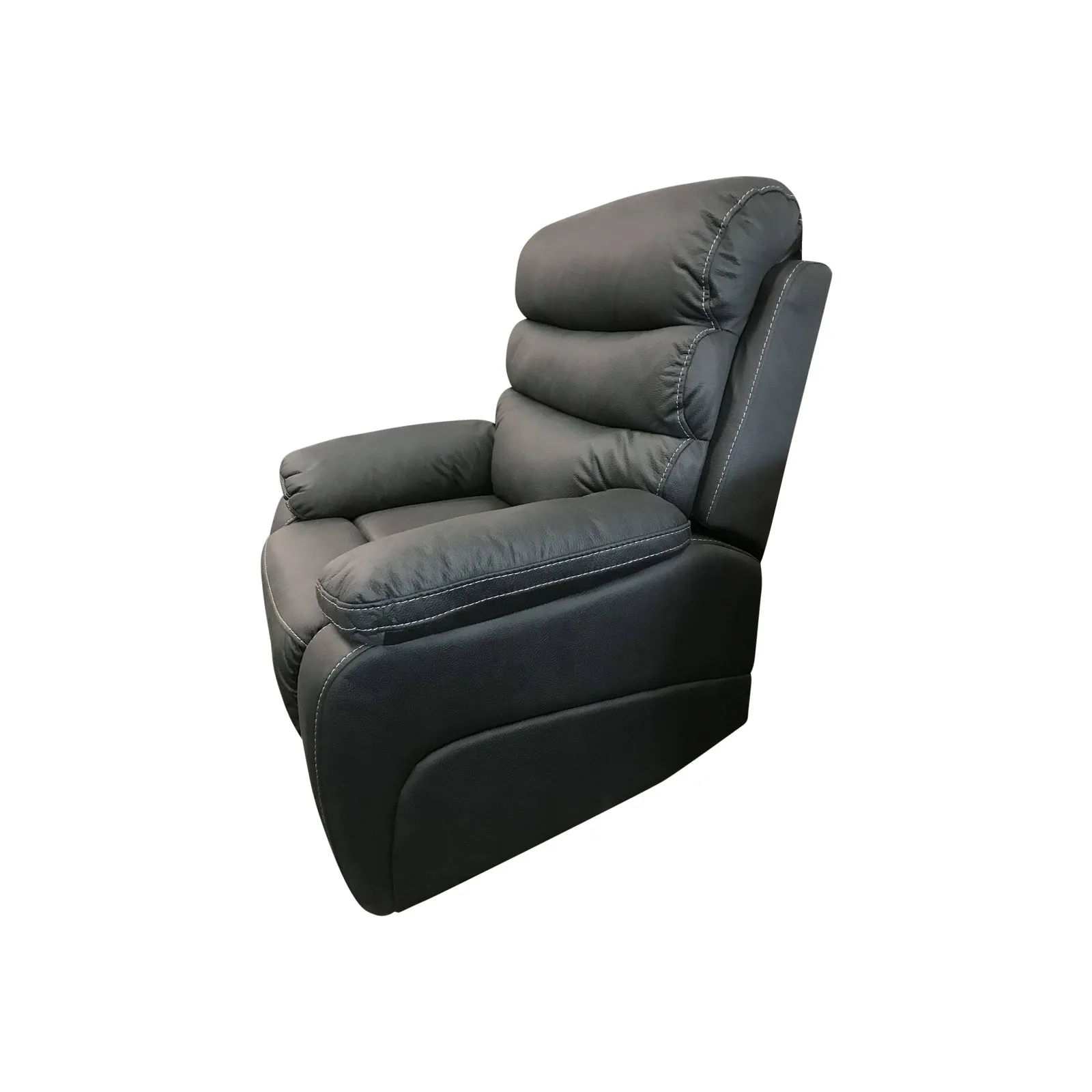 3RR 1RR 1RR Leatherette Electric Recliner - Grey | Ultimate Comfort