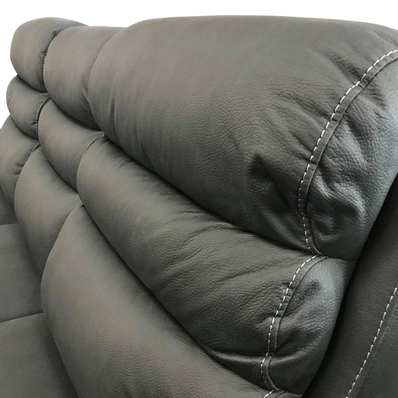 3RR 1RR 1RR Leatherette Electric Recliner - Grey | Ultimate Comfort