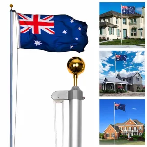 6.2M Australia Sectional Flag Pole Kit - for Outdoor Aussie Flags