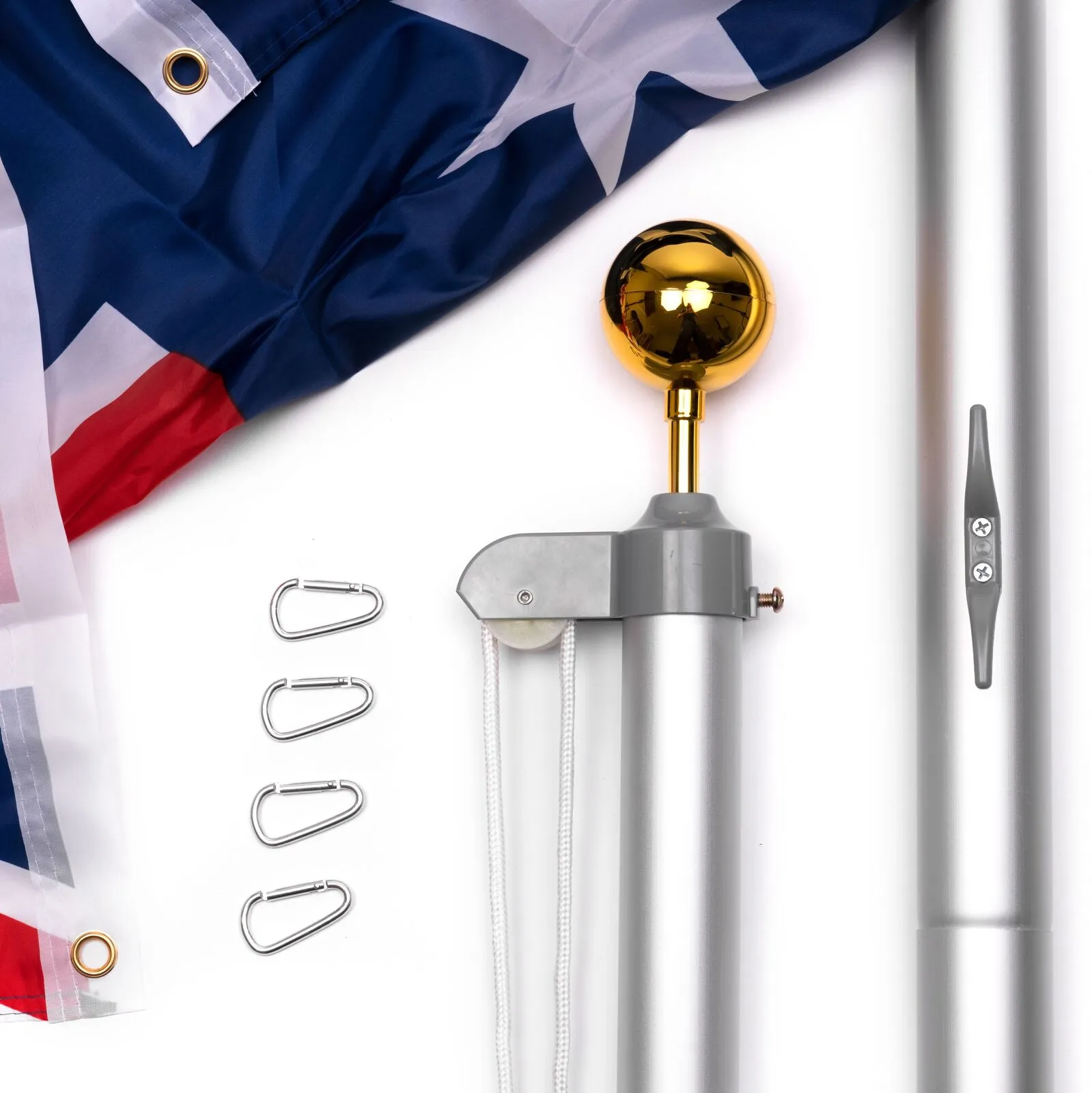 6.2M Australia Sectional Flag Pole Kit - for Outdoor Aussie Flags