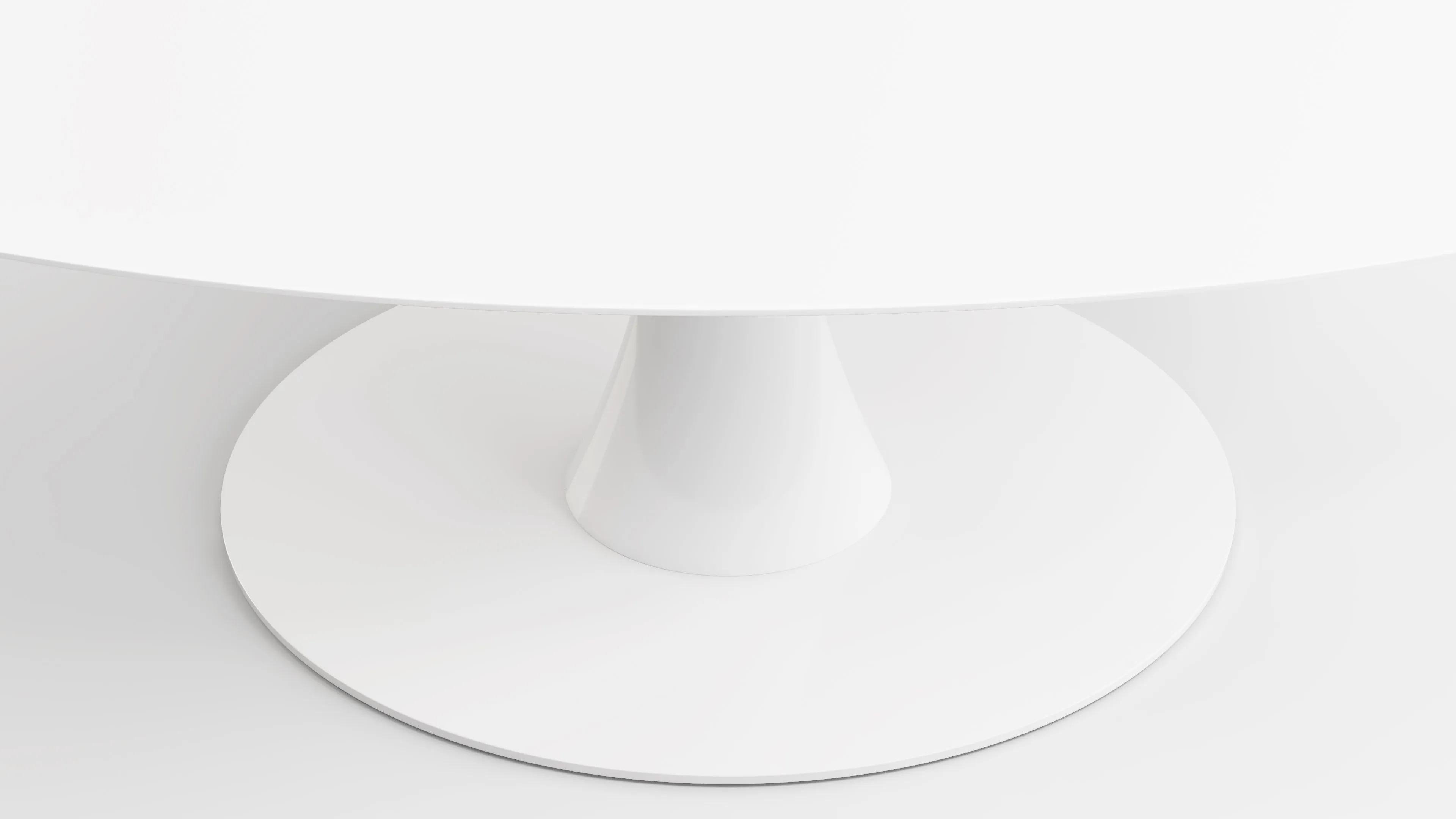 Aarhus - Aarhus Oval Dining Table, White Lacquer, 77"
