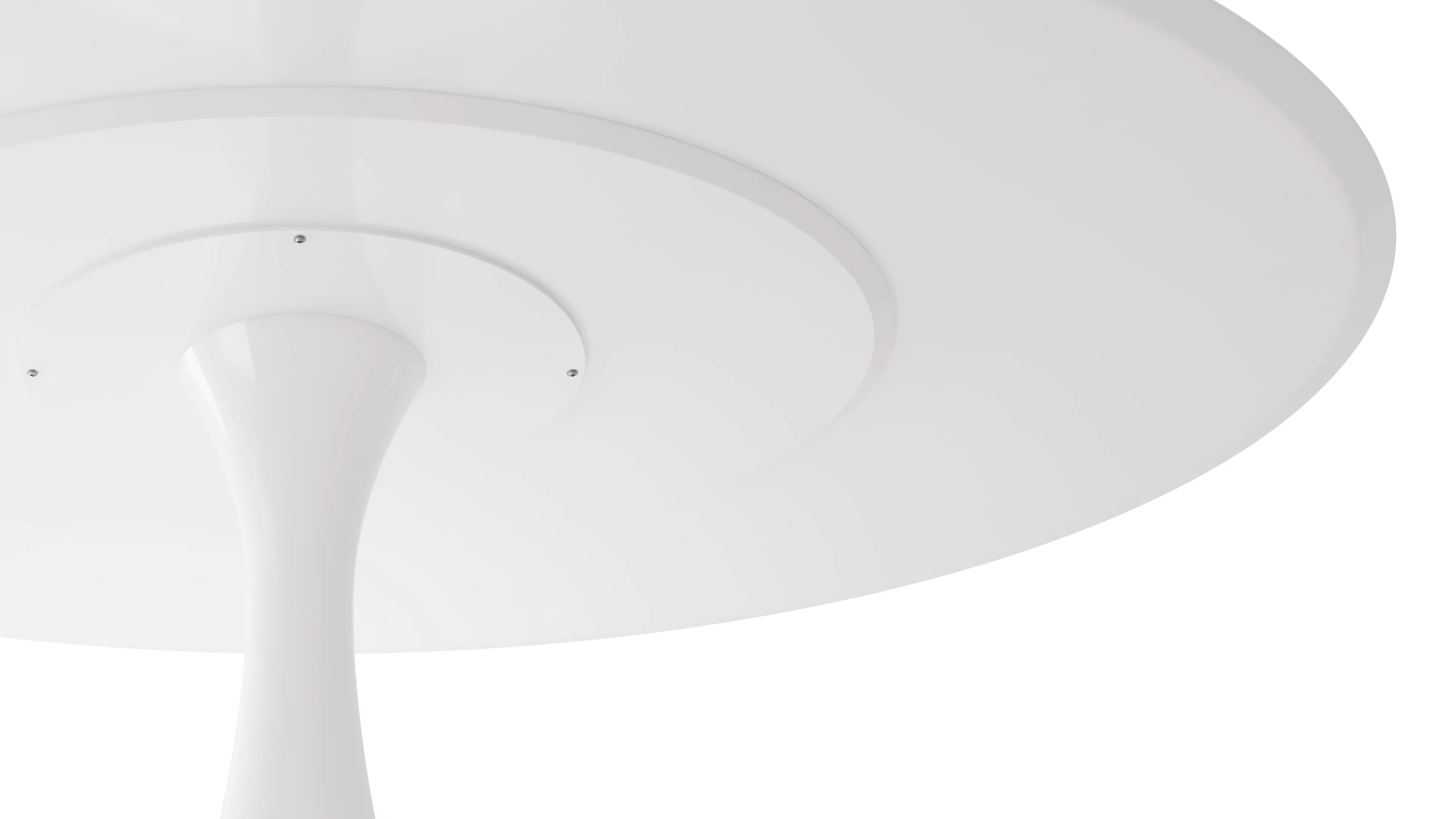 Aarhus - Aarhus Oval Dining Table, White Lacquer, 77"