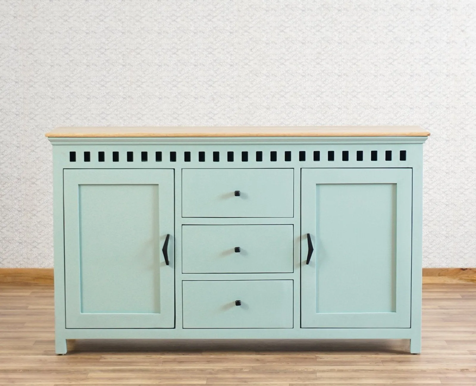 Alexandria Solid Wood Sideboard Three Drawer two door
