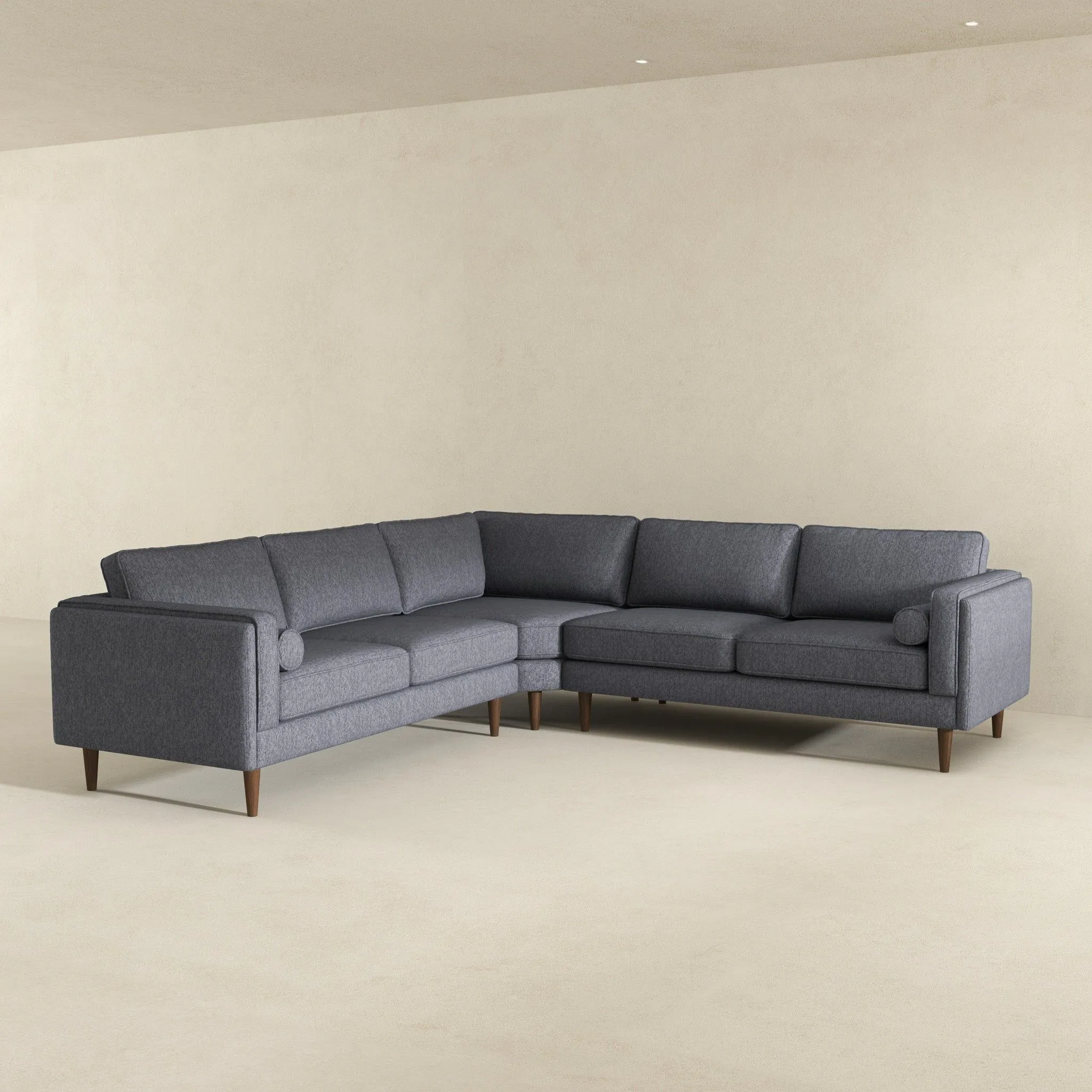 Amber - Velvet Corner Sectional Sofa by Couch.com