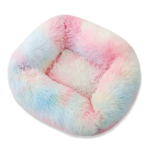Anti Slip Botton Warm Winter Long Plush Dog Bed