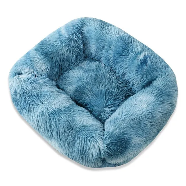 Anti Slip Botton Warm Winter Long Plush Dog Bed