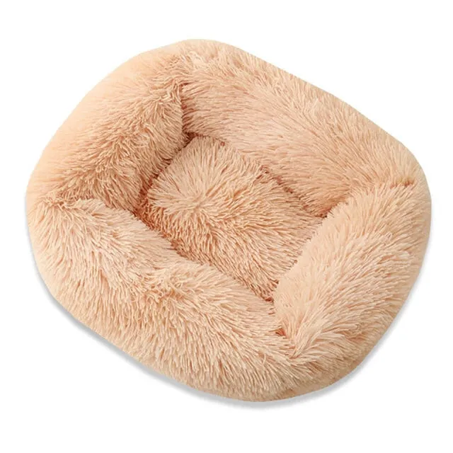 Anti Slip Botton Warm Winter Long Plush Dog Bed