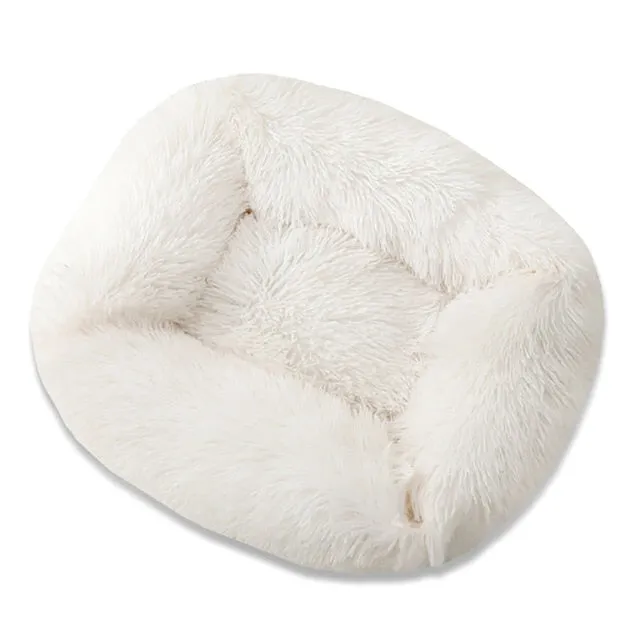 Anti Slip Botton Warm Winter Long Plush Dog Bed