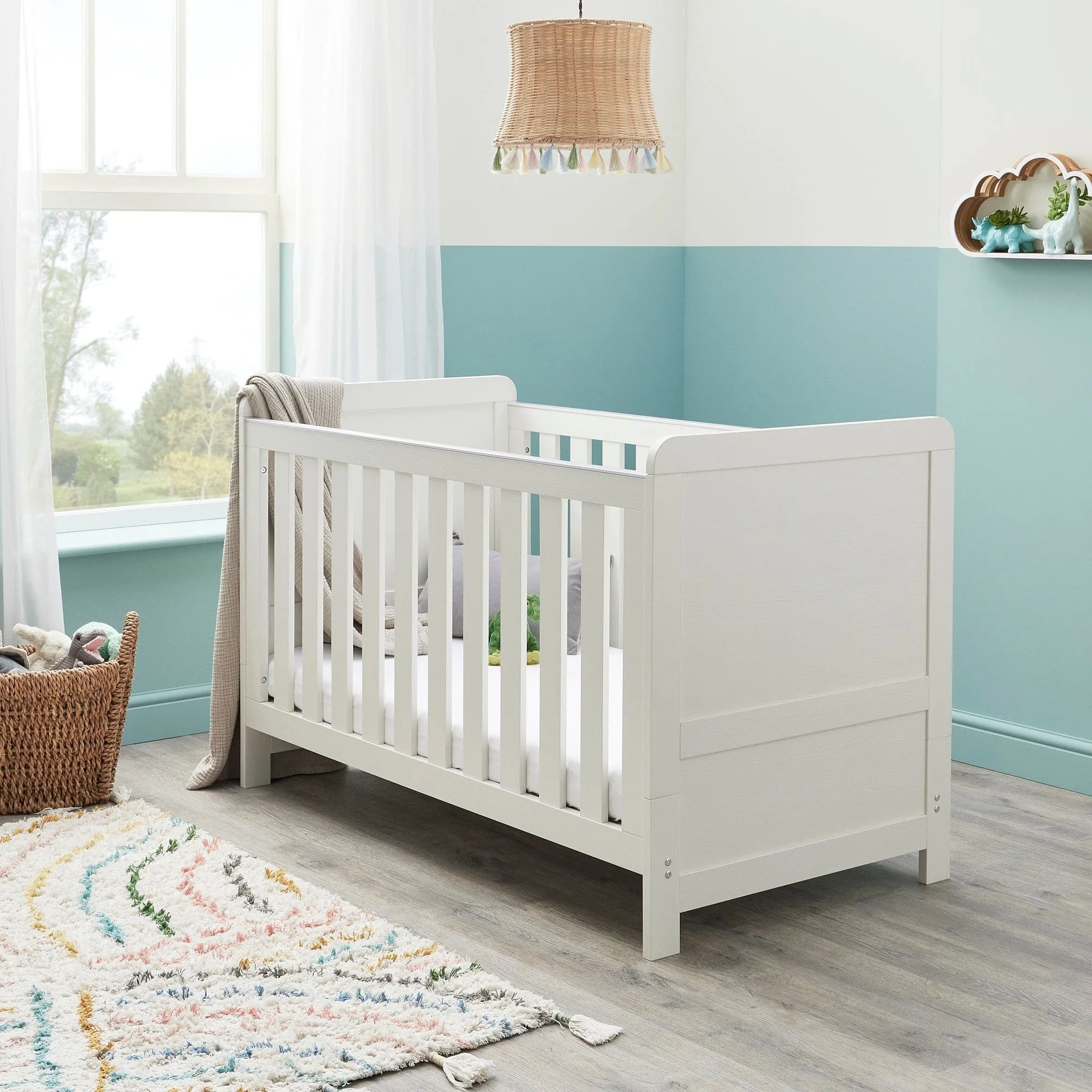 Babymore Caro 2 Piece Room Set - White Wash
