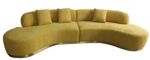 Bexley  2pcs Fabric Semi Round Sofa