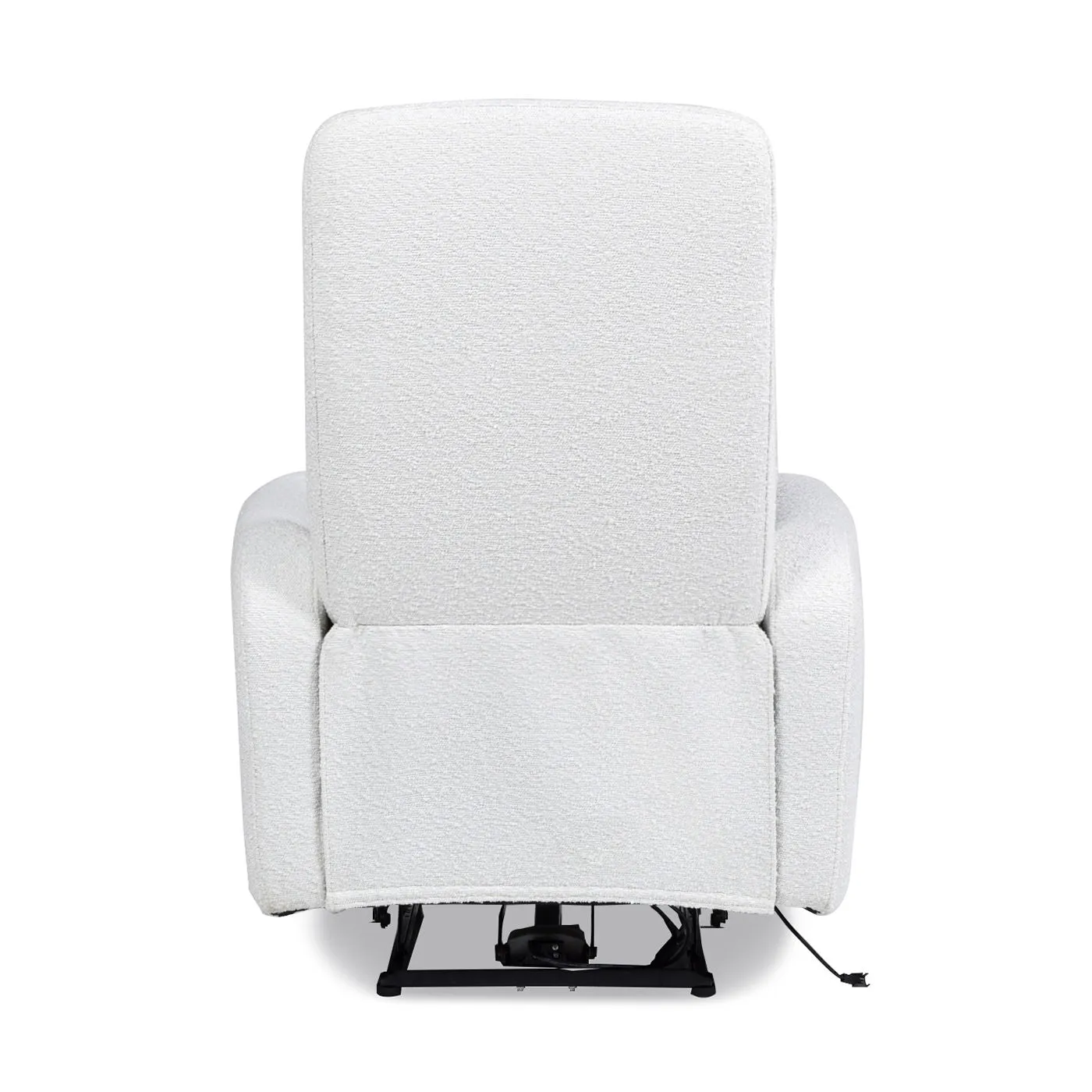 Bloomy - High Back Power Recliner Motion Chair - Chiffon White by Couch.com