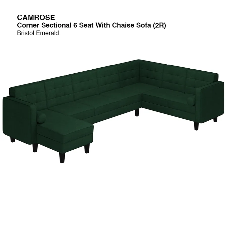 Camrose Sectional 6 Seat with Chaise (2R) Sofa