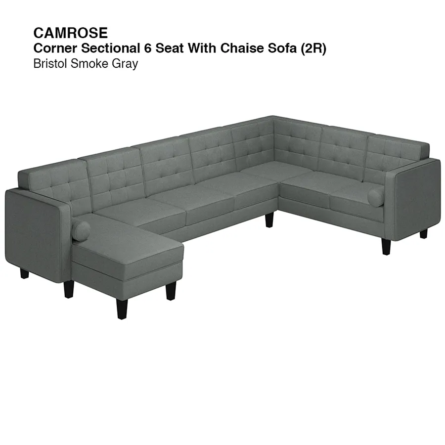 Camrose Sectional 6 Seat with Chaise (2R) Sofa