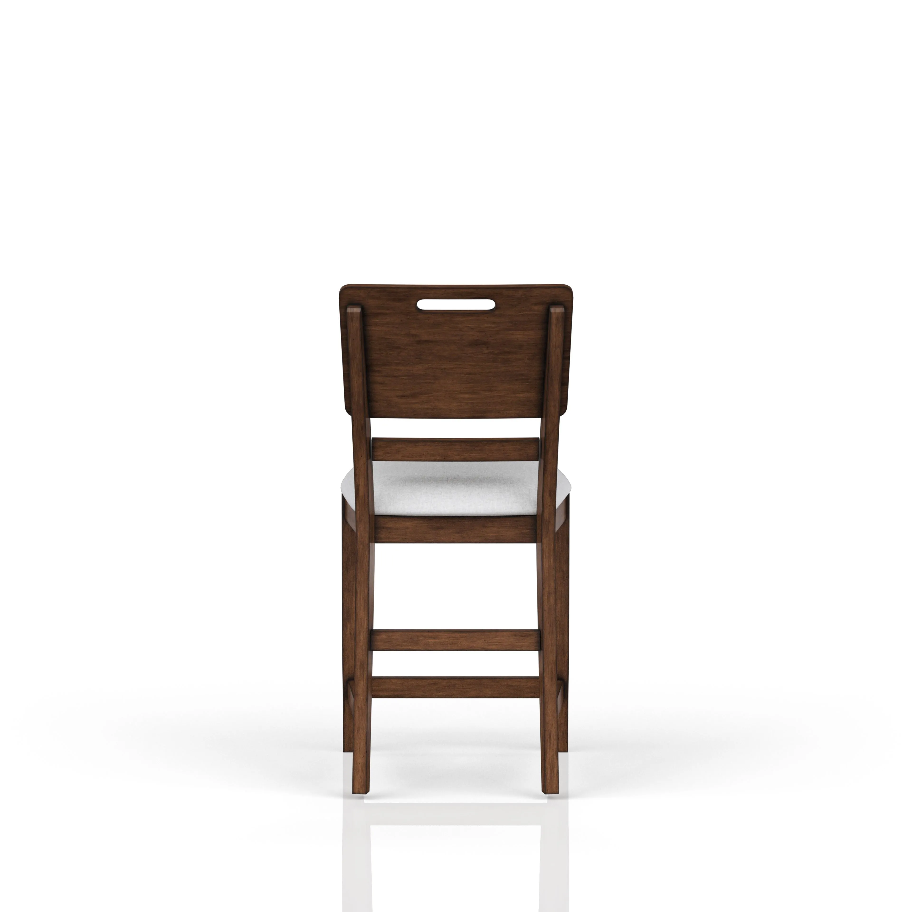 Casual Counter Stool Contrasting Upholstered Seat (Set of 2) - Brown by Couch.com