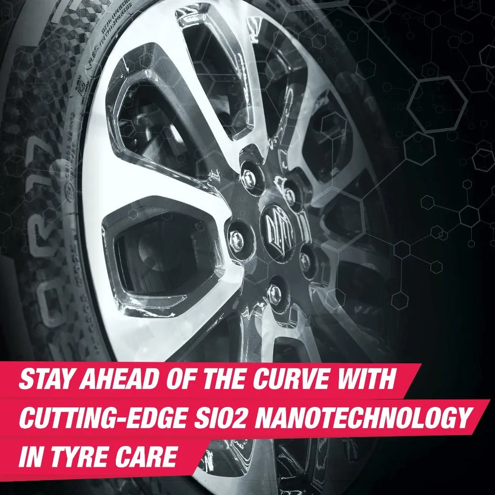 Ceramic Tyre Dresser 650ml | Superior Protection with Extra Shine | Ceramic Power Tyre Polish for Car