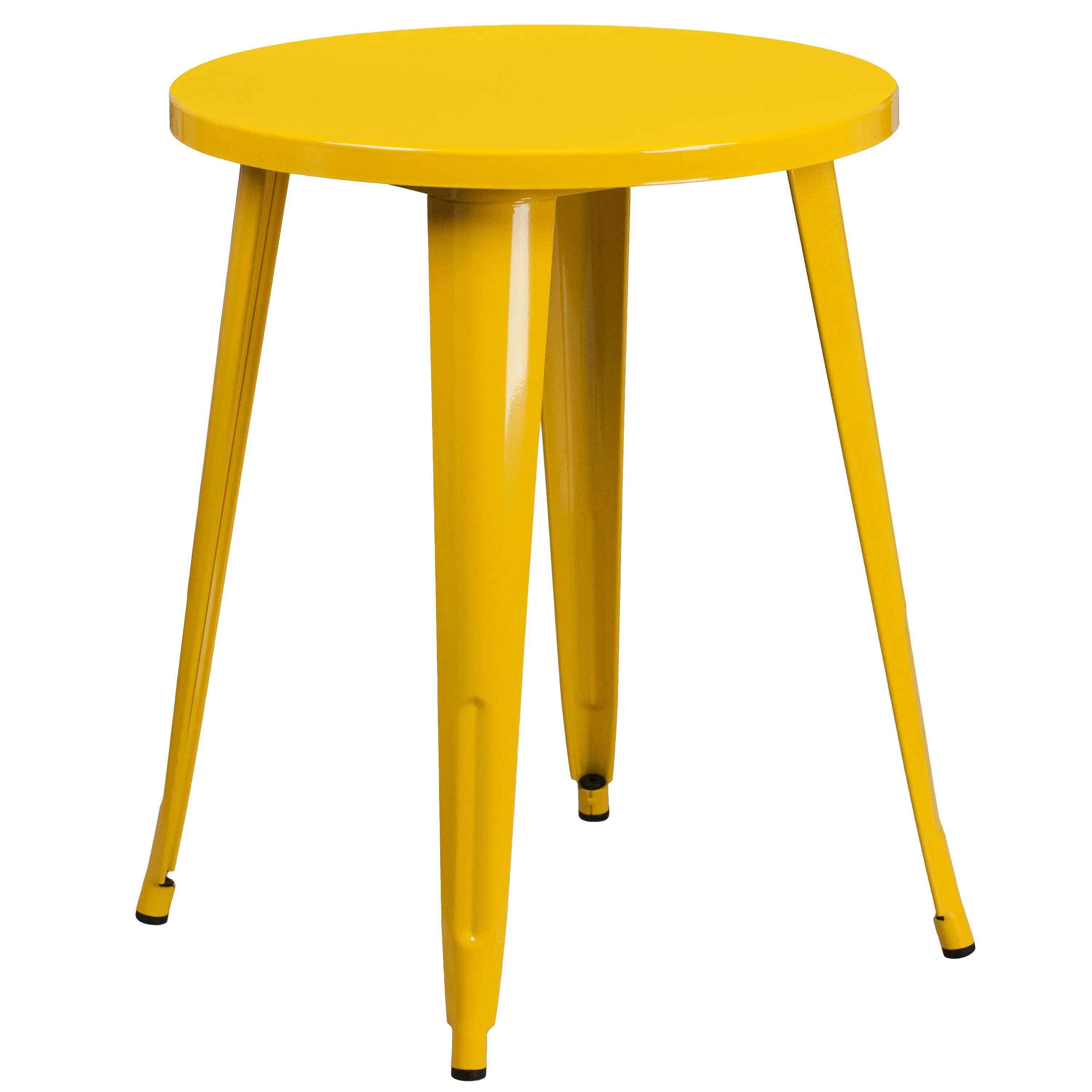 Commercial Grade 24" Round Metal Indoor-Outdoor Table