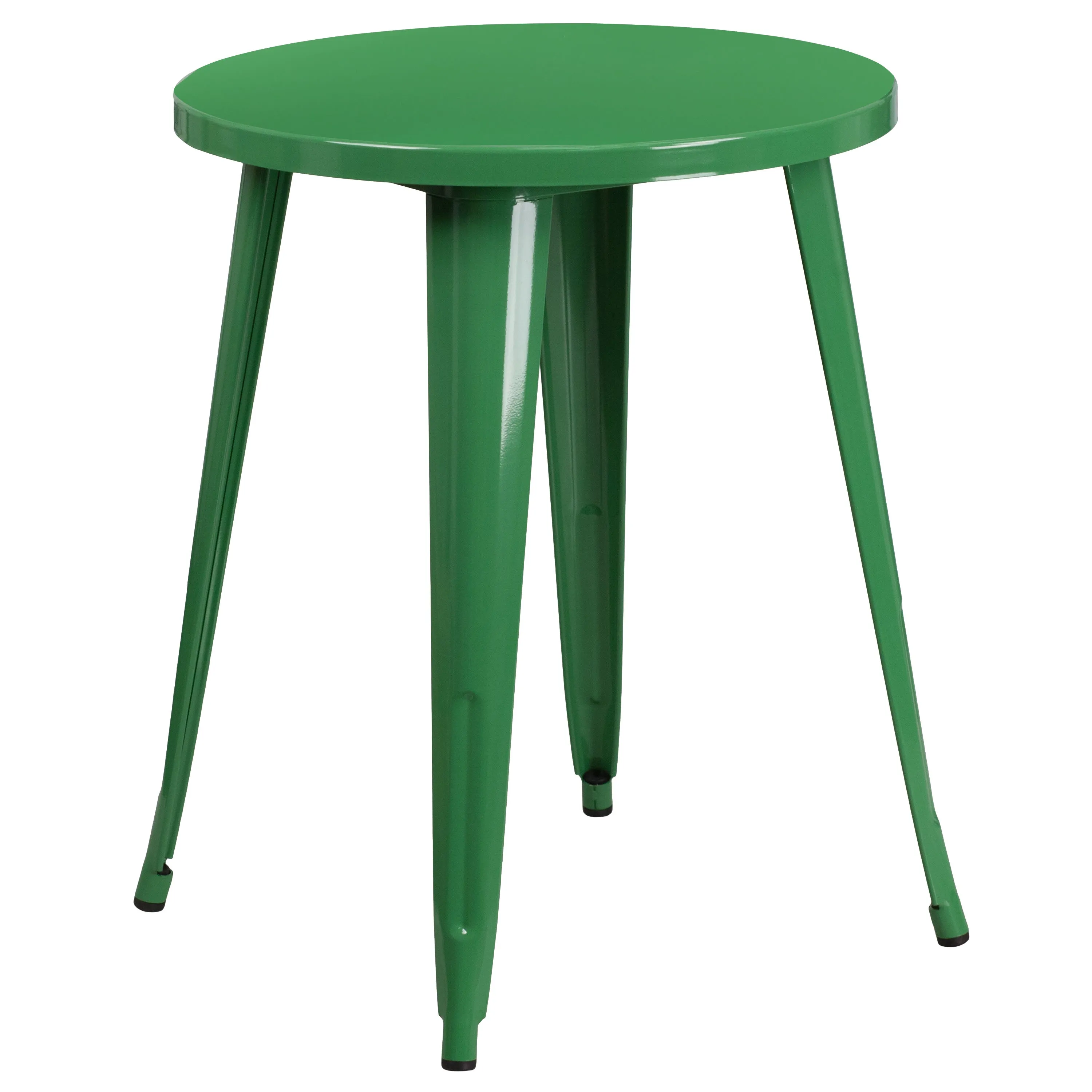 Commercial Grade 24" Round Metal Indoor-Outdoor Table