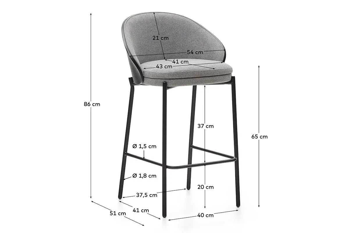 Como Eamy Barstool - 650mm Seat Height [860H x 540W]