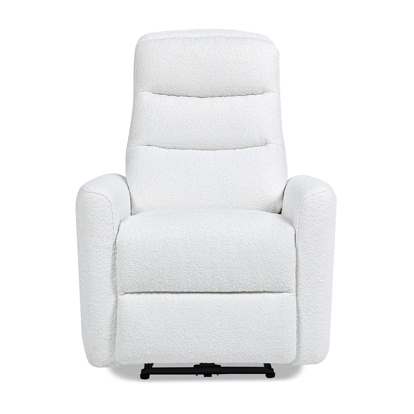 Couch.com Bloomy High Back Power Recliner Motion Chair Chiffon White, Durable Design, Fabric Construction, White Finish by Couch.com