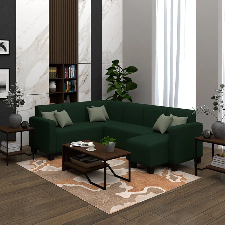 Eric Corner Sectional 5 Seat with Chaise (2L) Sofa