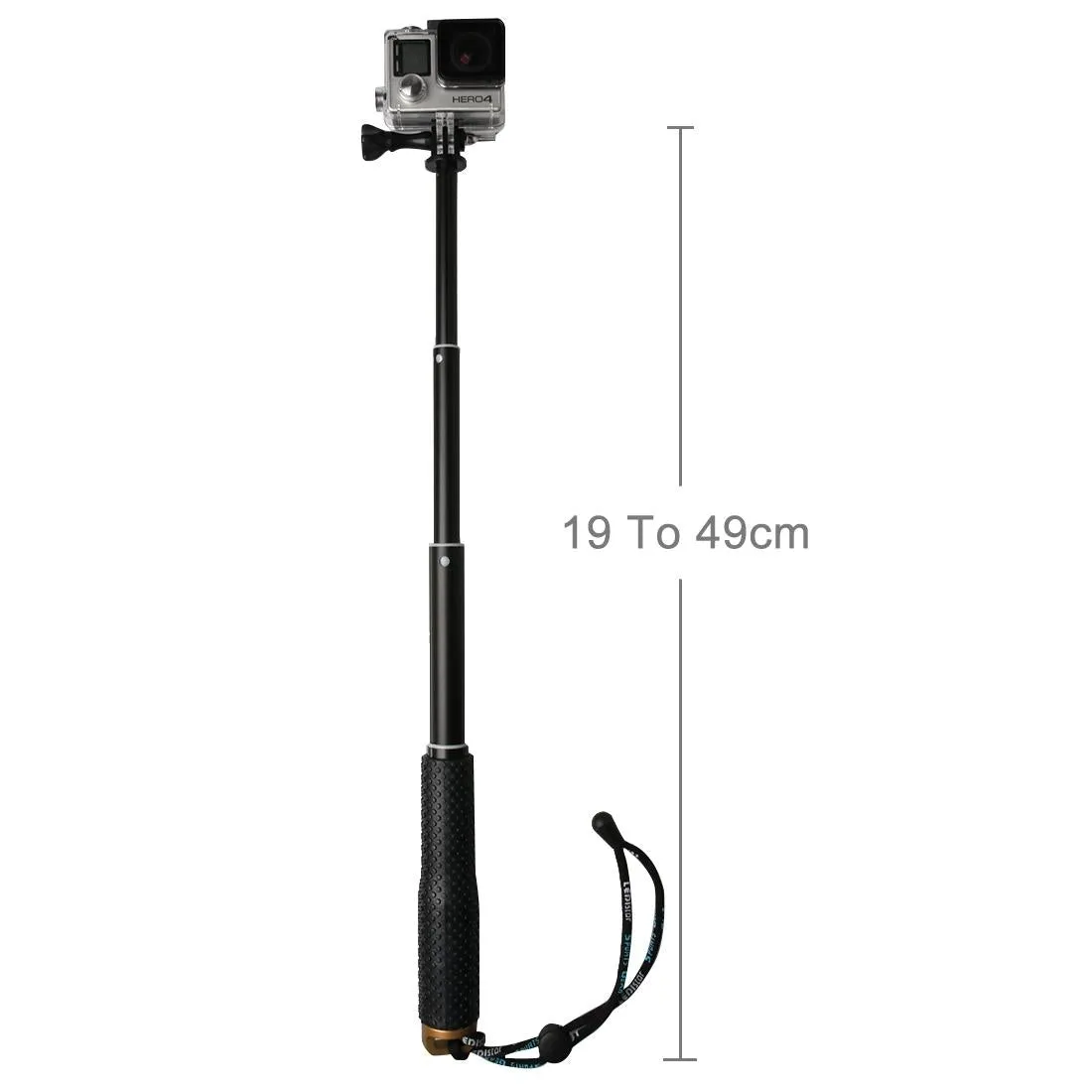 Extendable Monopod for Action Cameras - 49cm