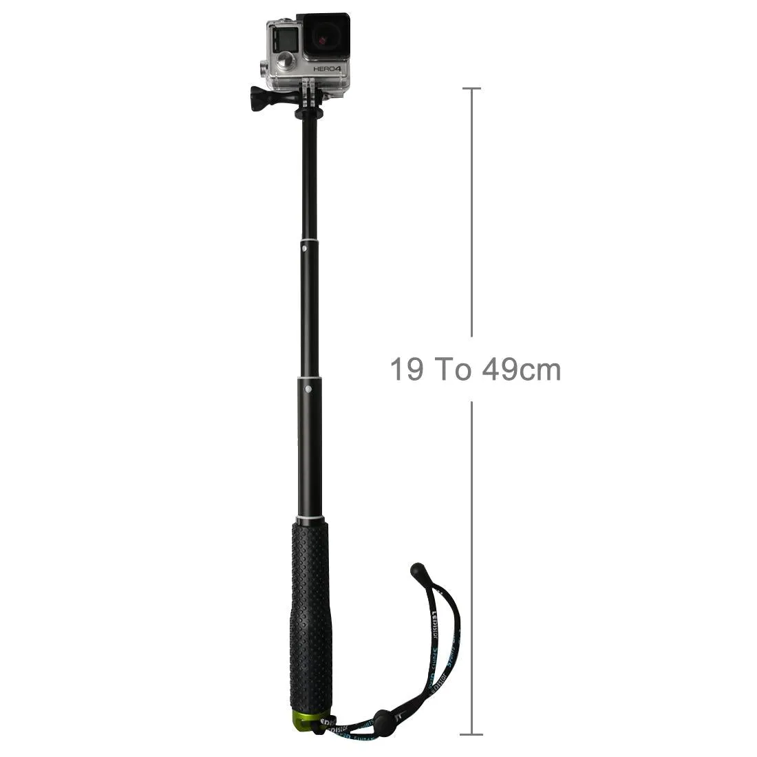 Extendable Monopod for Action Cameras - 49cm