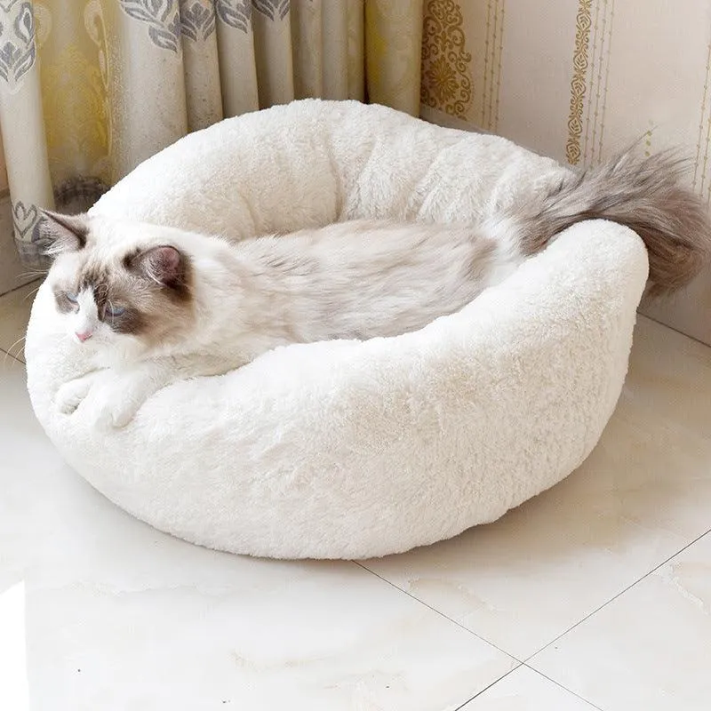 Fleece Round Bed for Cats