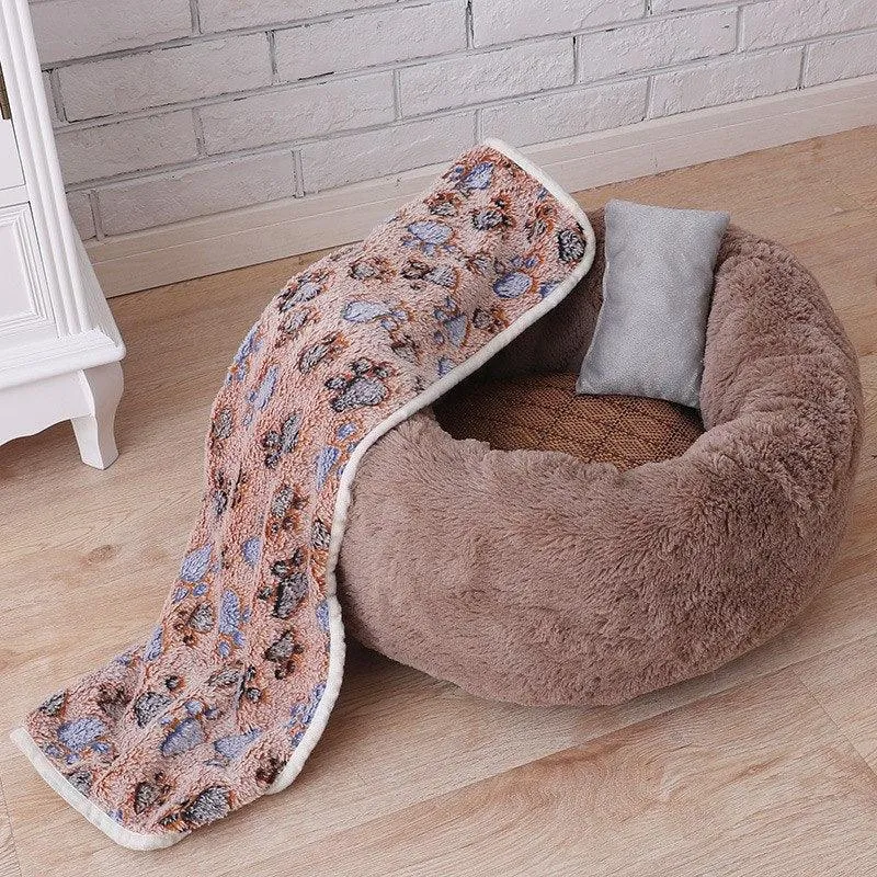 Fleece Round Bed for Cats