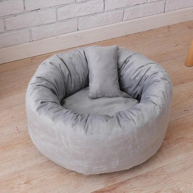 Fleece Round Bed for Cats