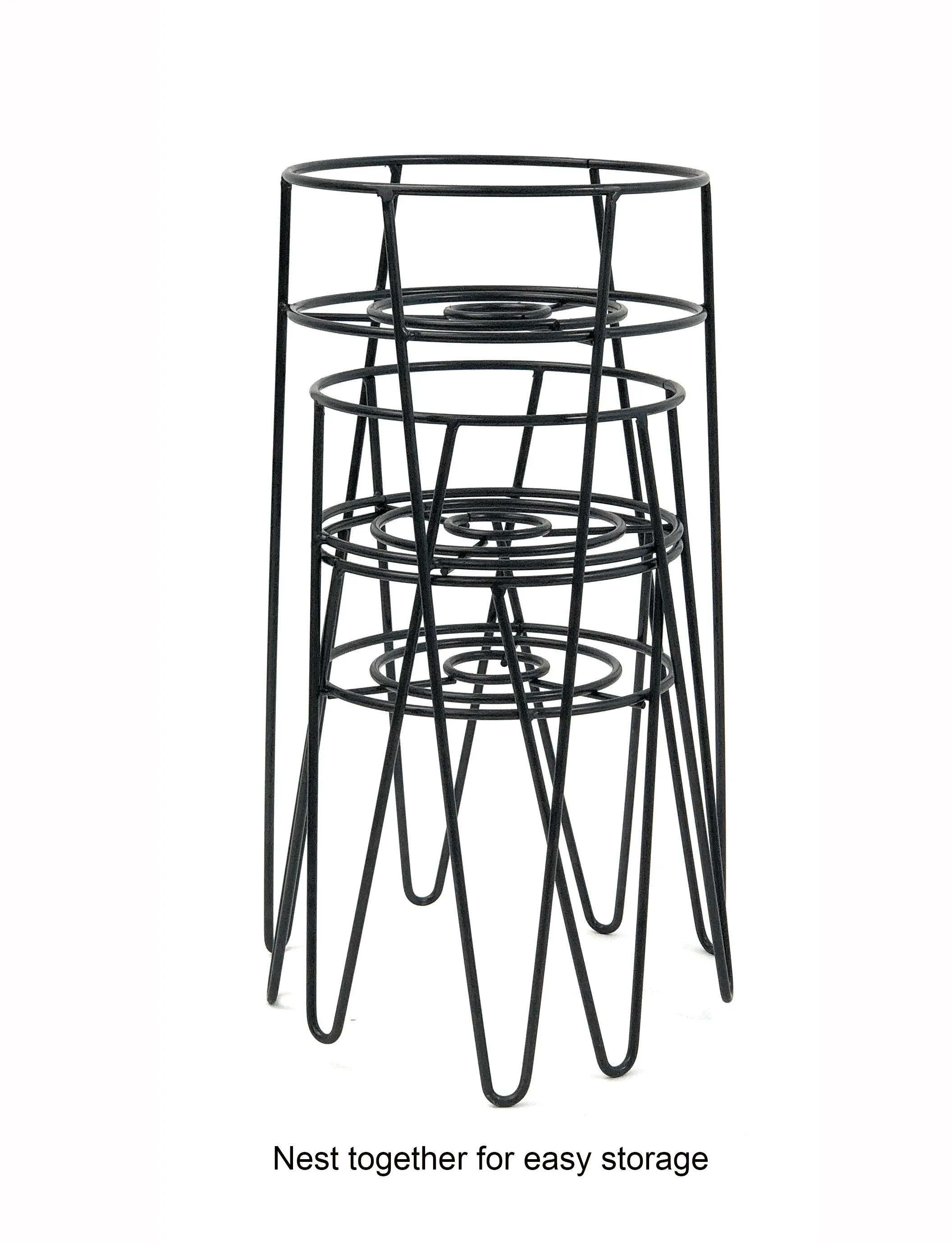 Hairpin Plant Stands 3-Pack Indoor Metal Plant Stands, Plant Holders for Flower Pot Up to 7.25 Inch