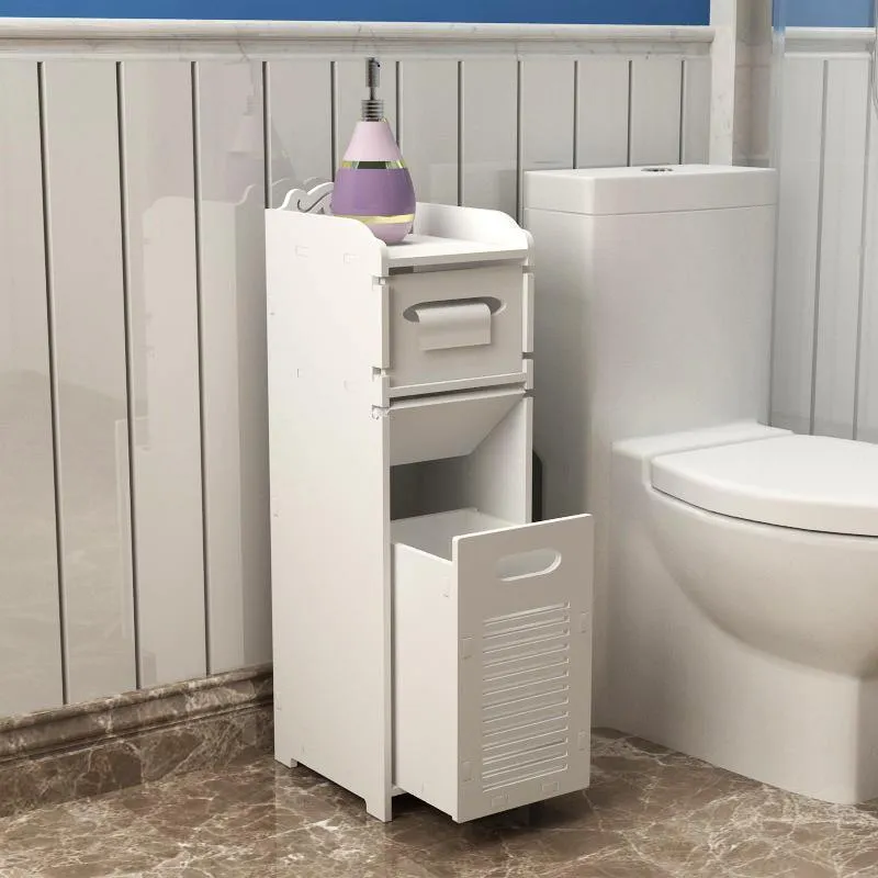 Modern Bathroom 3 FT Furniture PVC Board Bathroom Storage Cabinet with Drawers By Miza