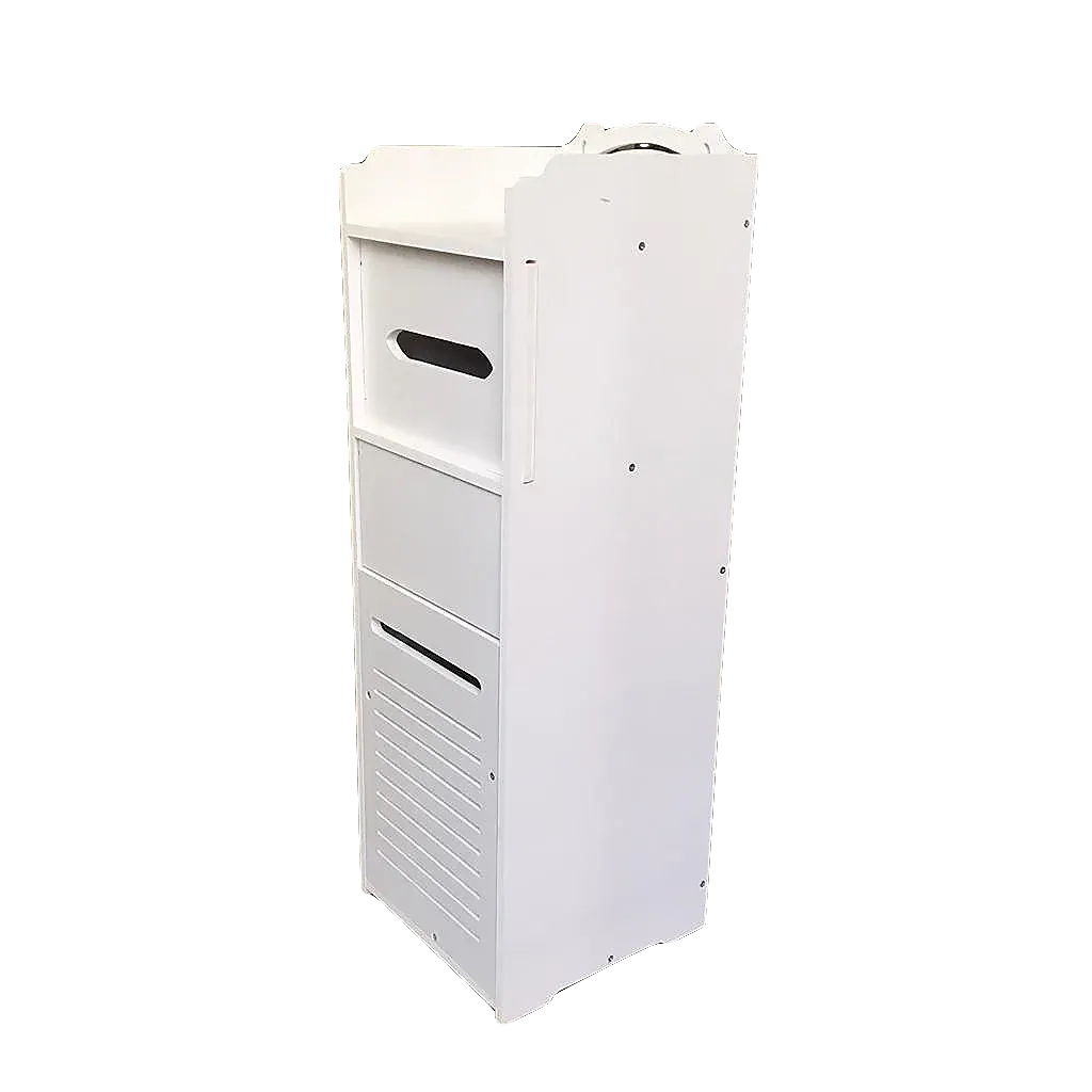 Modern Bathroom 3 FT Furniture PVC Board Bathroom Storage Cabinet with Drawers By Miza