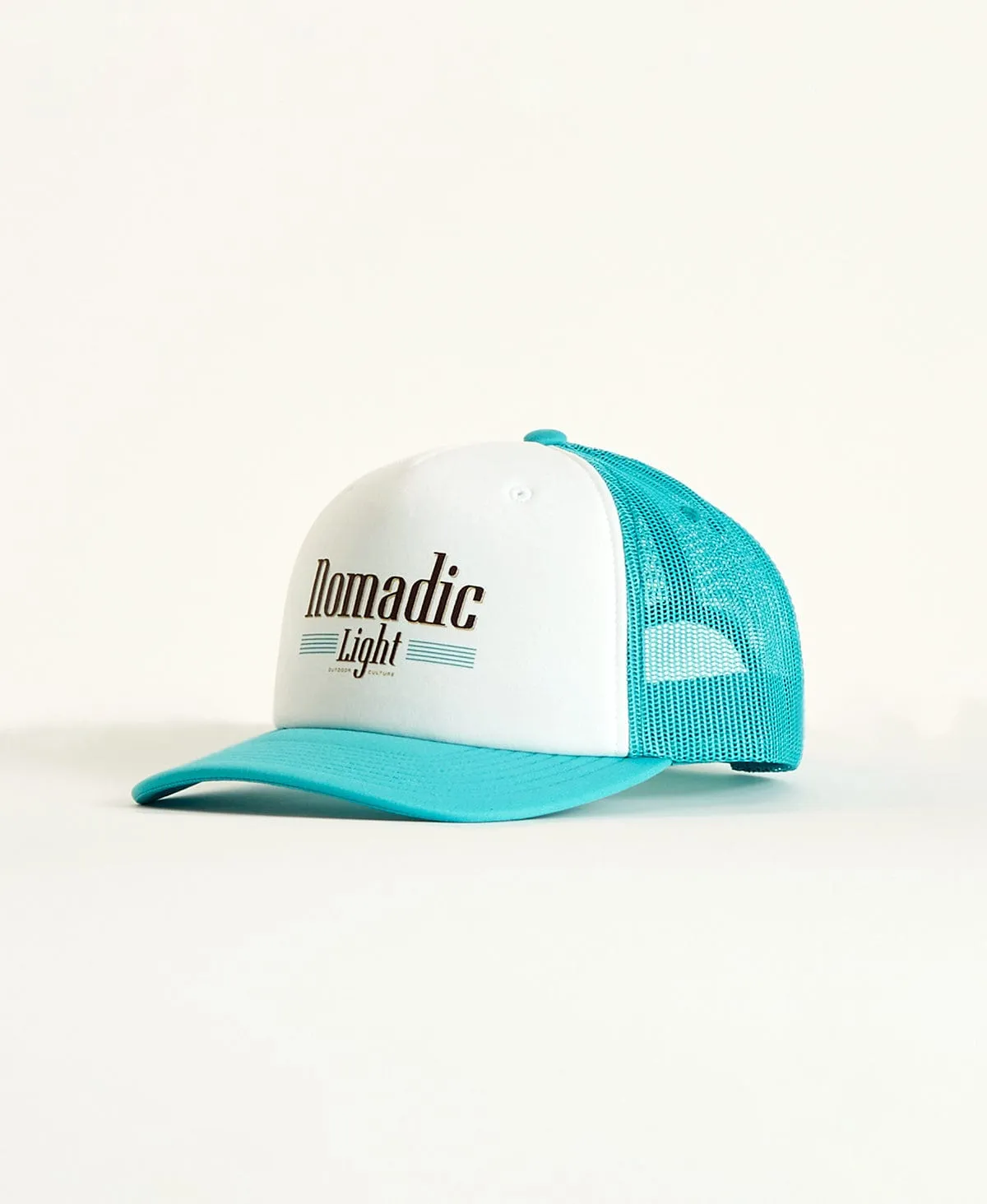 Nowhere Trucker Cap White/Teal