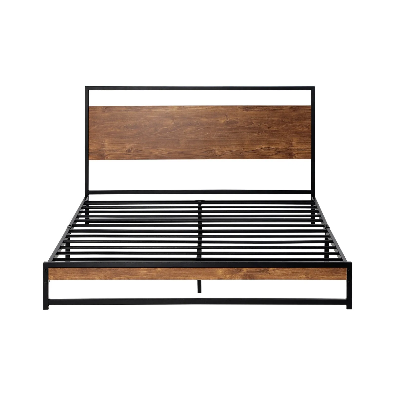 Oikiture Metal Bed Frame King Size Beds Base Platform Wood