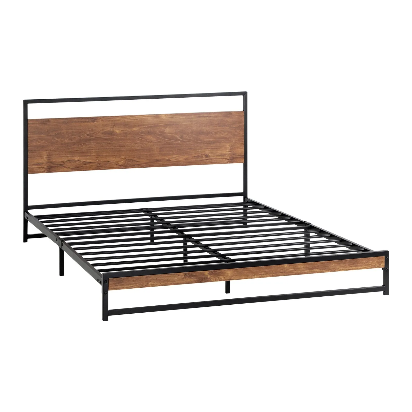 Oikiture Metal Bed Frame King Size Beds Base Platform Wood