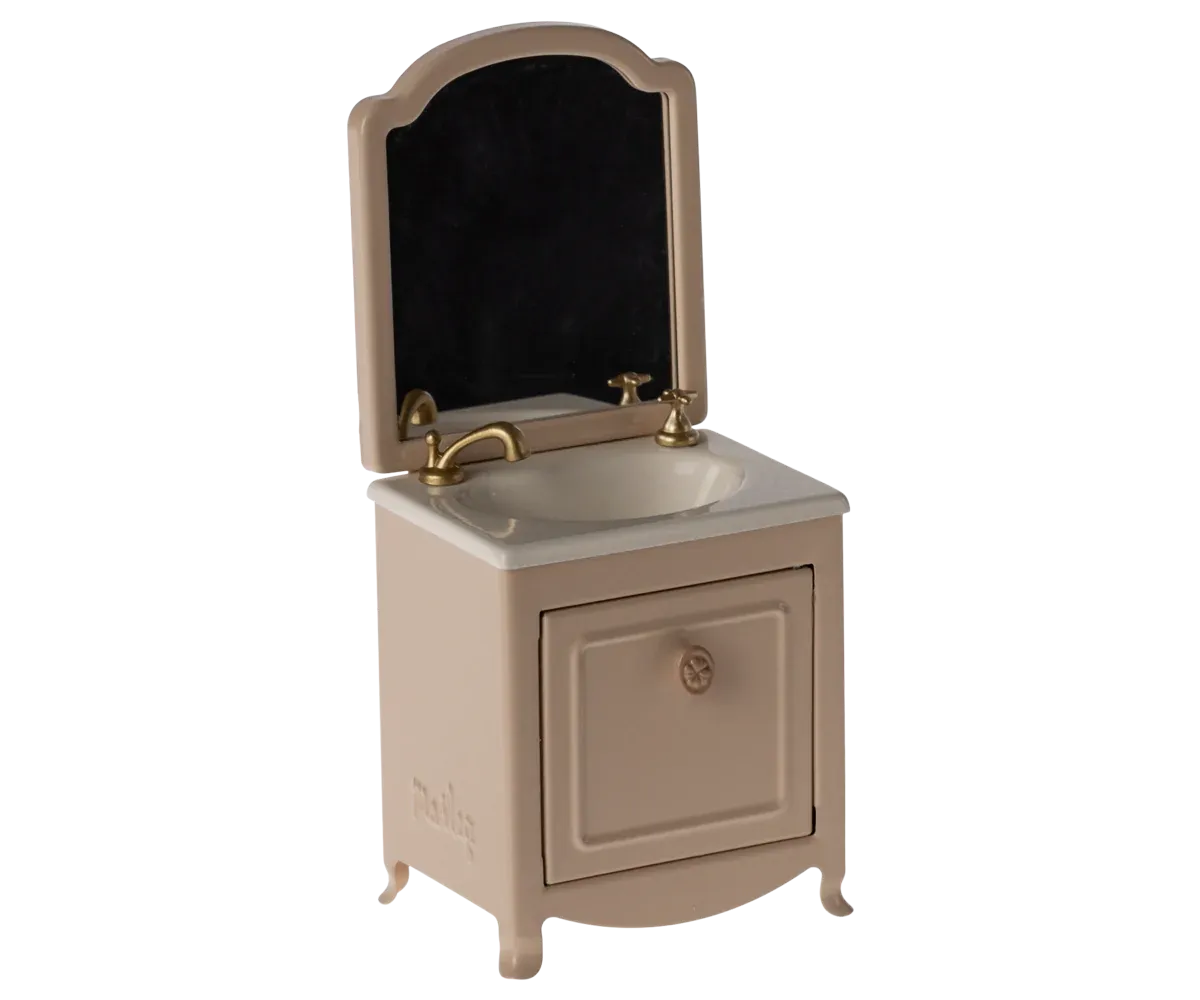 Sink Dresser w/Mirror - Powder