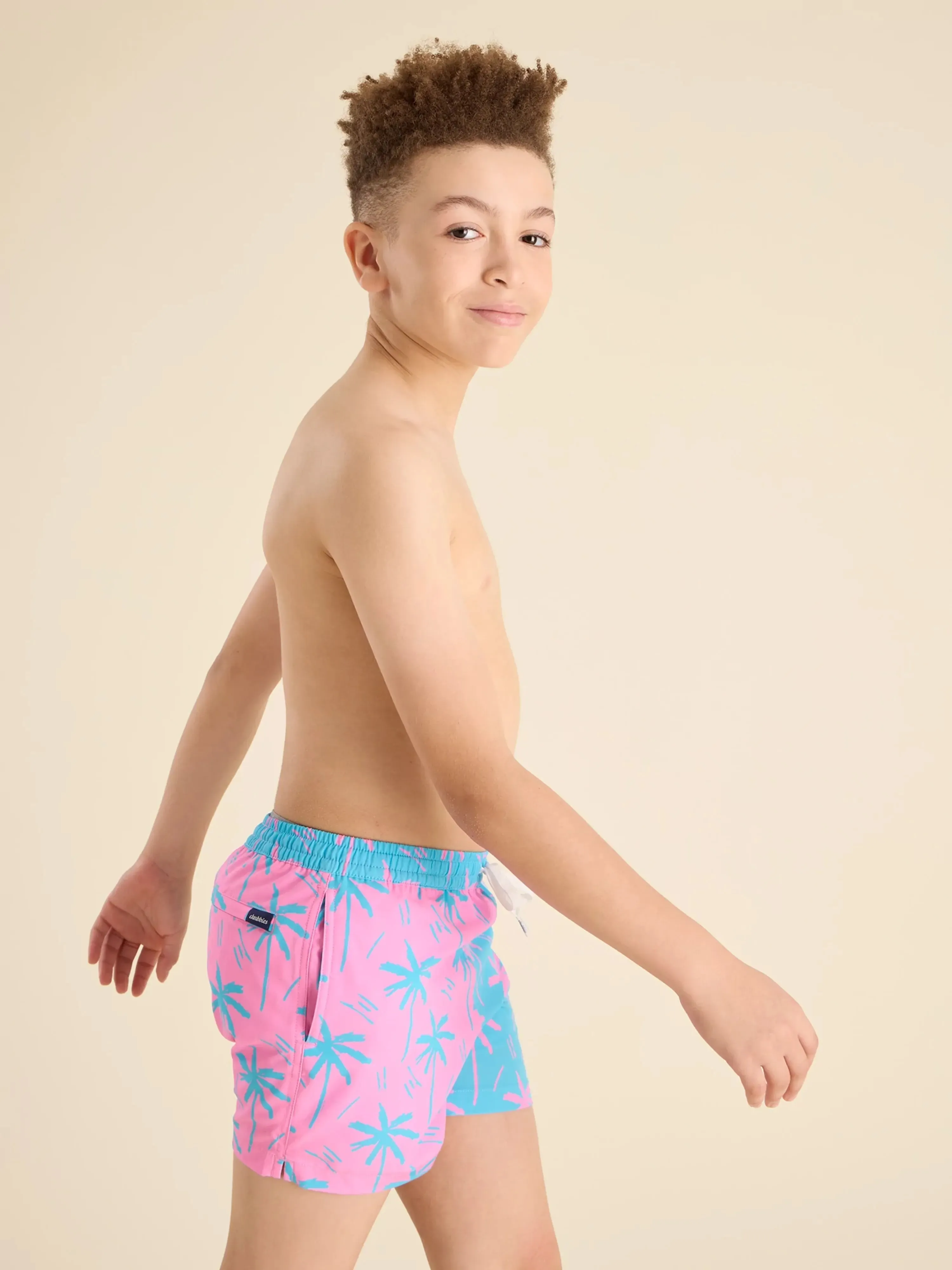The Prince of Prints (Boys Lined Classic Swim Trunk- Shorter)